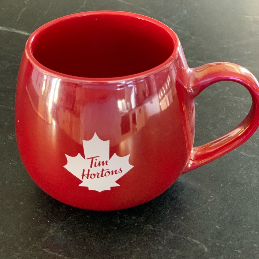 TIM HORTONS | 2020 Iridescent Red Mug with Maple Leaf